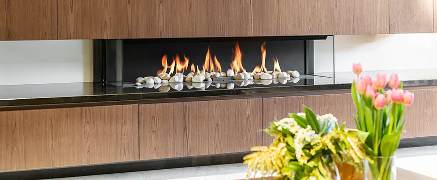 Double-height Fireplace Design Refurbishment in Doral, Florida